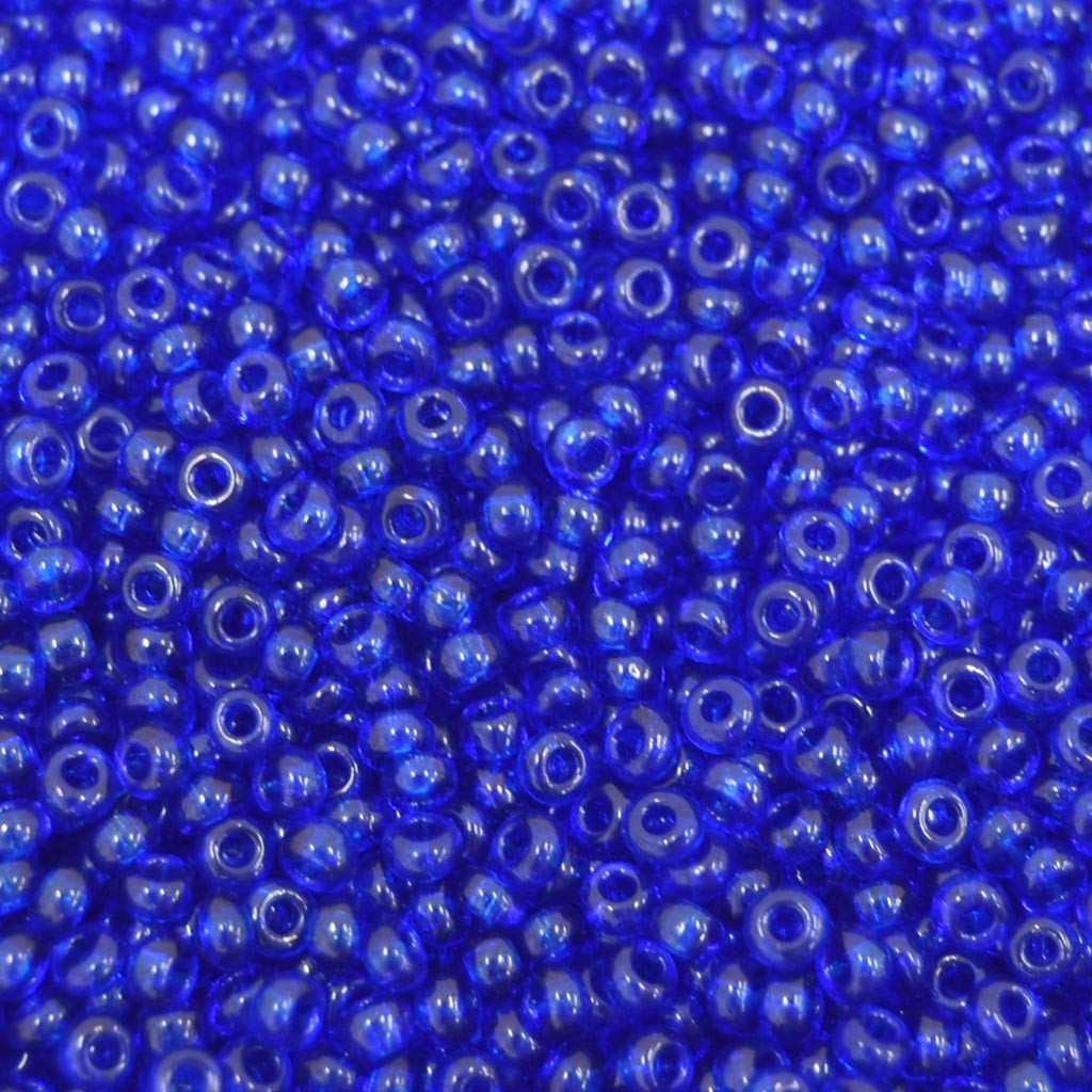 Miçanga 9/0  = 2,6 mm Transparente Azul Marinho Preciosa / Jablonex