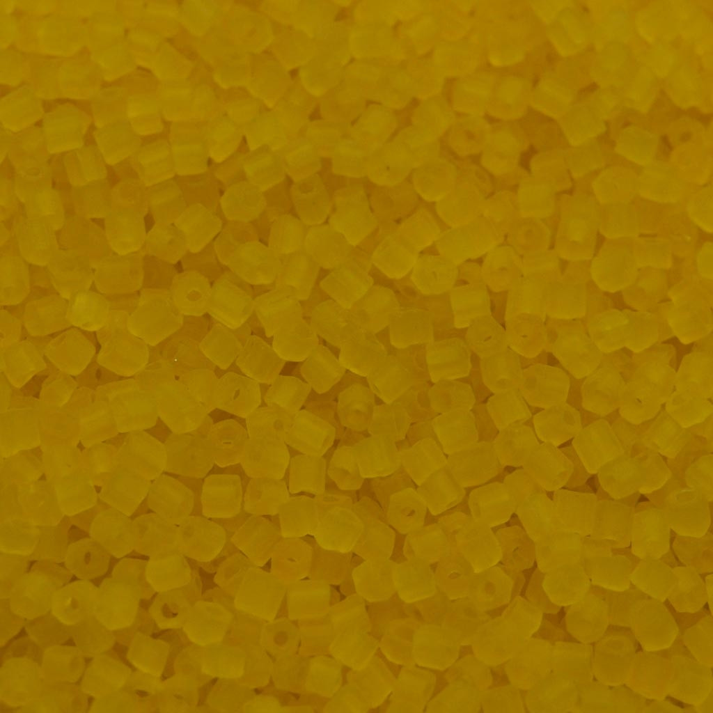 Vidrilho 9/0 = 2,4 mm Fosco Matizado Amarelo Preciosa / Jablonex