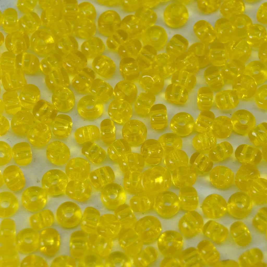 Miçanga 9/0= 2,6 mm Transparente Amarelo Limão Preciosa / Jablonex