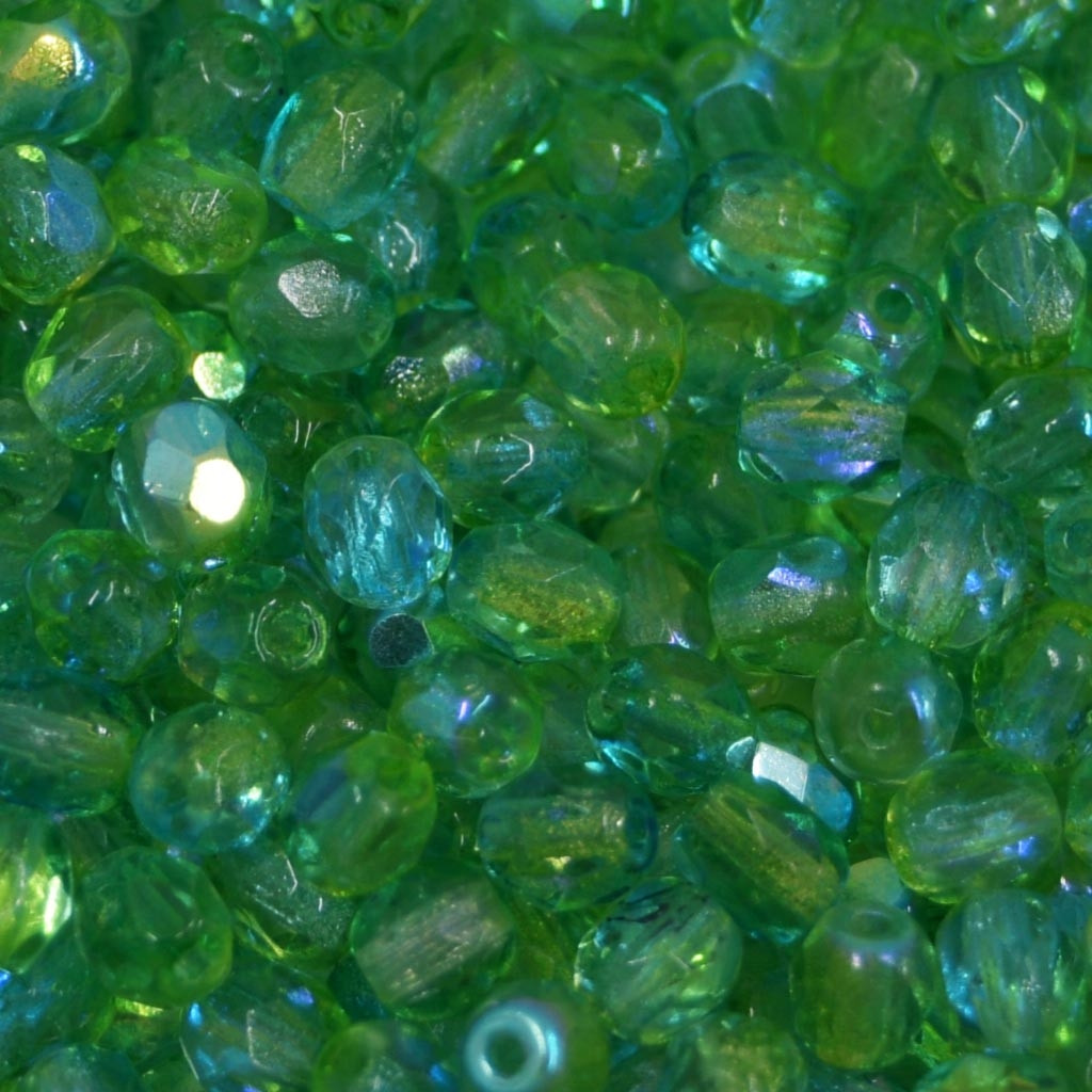 Cristal 4 mm Transparente Irizado Verde 711343