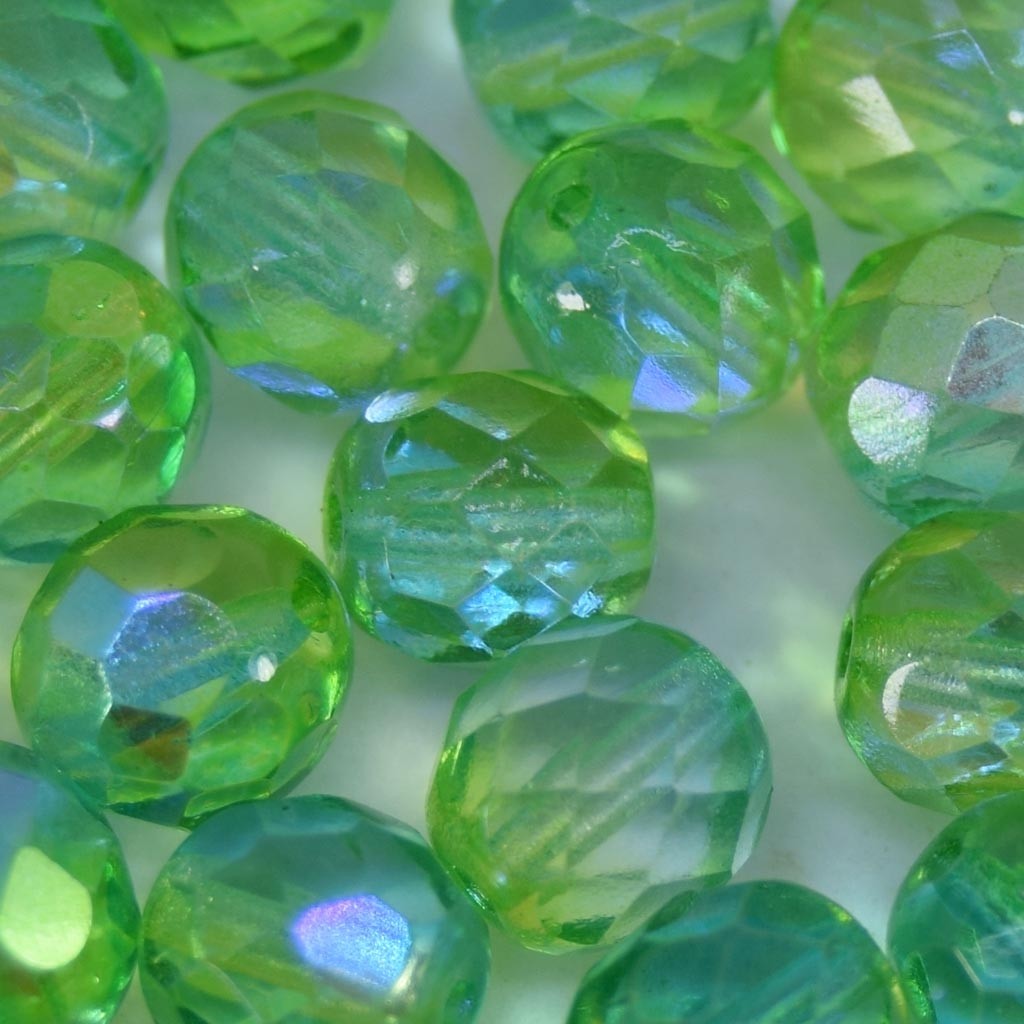 Cristal 8 mm Transparente Irizado Verde 711350