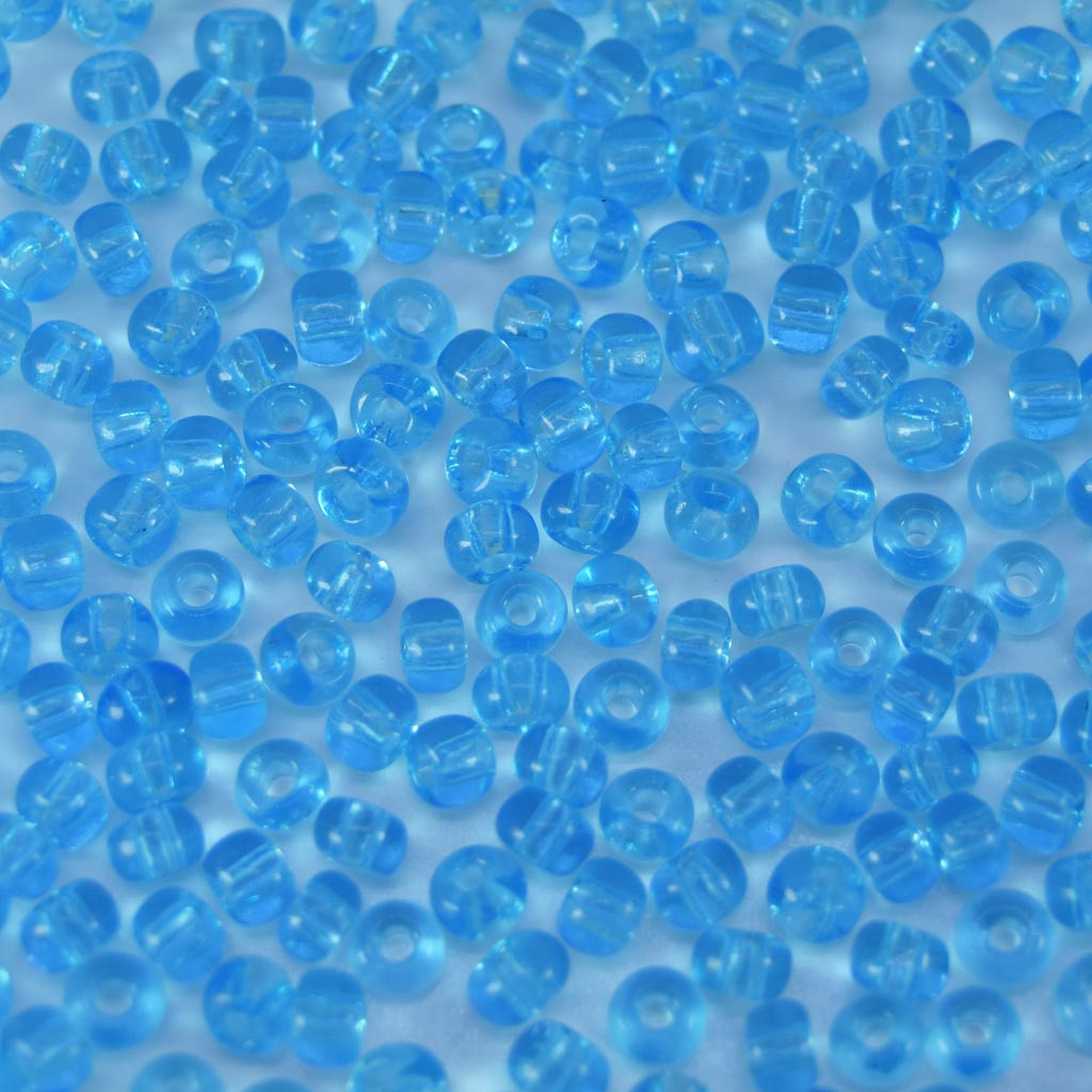 Miçanga 9/0= 2,6 mm Transparente Azul Preciosa / Jablonex