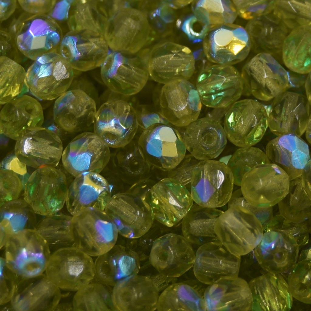 Cristal 4 mm Transparente Irizado Verde Oliva 711695