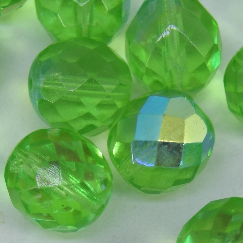 Cristal 12 mm Transparente Irizado Verde 711730
