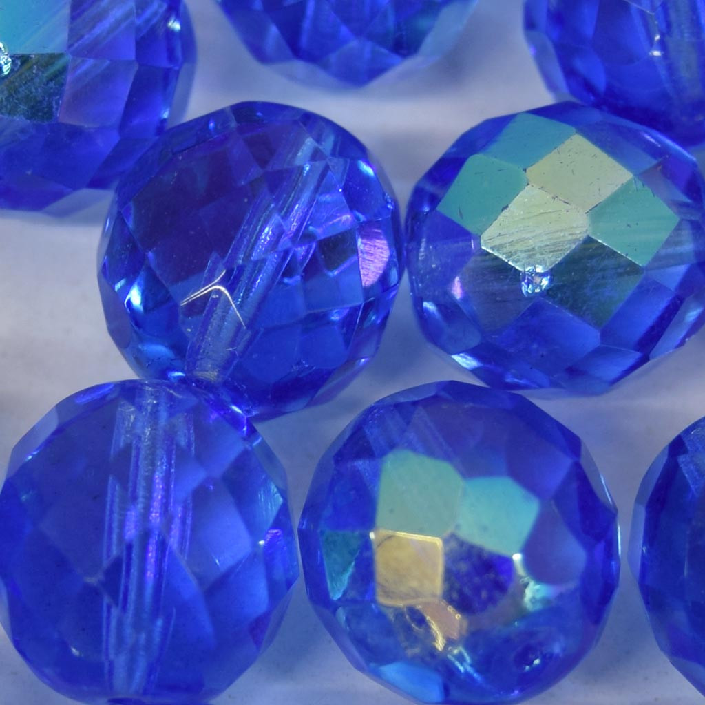Cristal 16 mm Transparente Azul Anil Irizado 712251