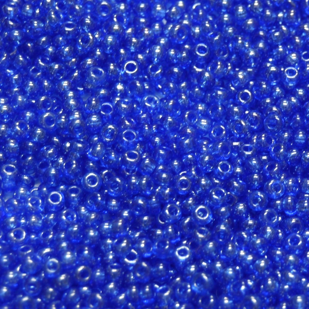 Miçanga 9/0  = 2,6 mm Transparente Lustrada Azulão Preciosa / Jablonex