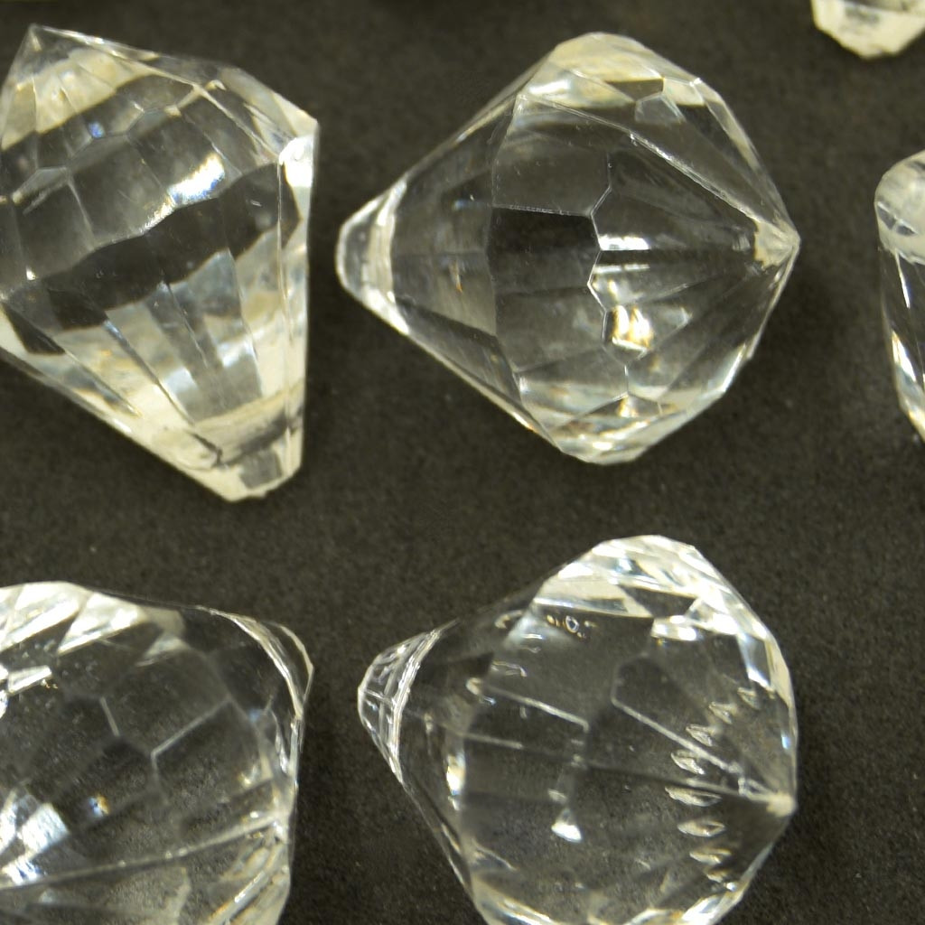 Conta acrílica Diamond Transparente 25 x 20 mm 741075