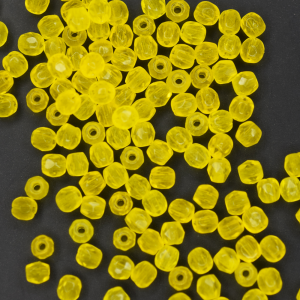 Cristal Tcheco Transparente 3 mm Amarelo Limão  