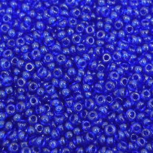Miçanga 9/0  = 2,6 mm Transparente Azul Marinho Preciosa / Jablonex