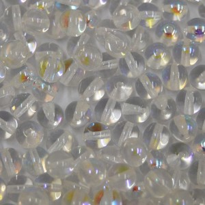Conta de vidro Transparente Cristal Irizada 8 mm 711461