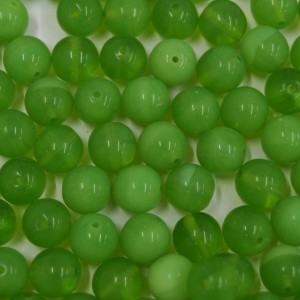 Conta de vidro Seda Transparente Verde 8 mm 710878