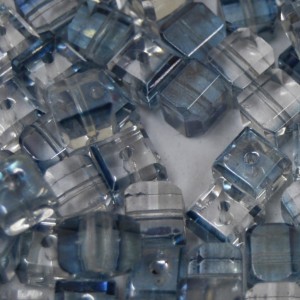 Cristal 6 mm Cubo Branco/Azul 710962