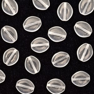 Enfeite Murano de Vidro Drops Tcheco 10 x 8 mm Transparente Cristal 711122