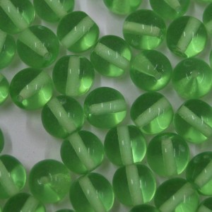 Conta de vidro Transparente Verde Médio 10 mm 711276
