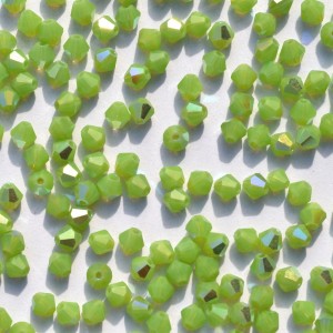 Balão 4 mm Transparente Cristal Lapidado Irizado Verde 711488