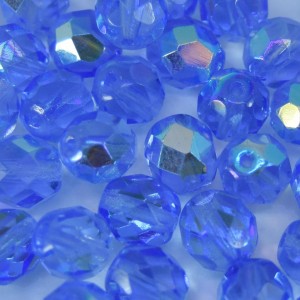 Cristal 8 mm Transparente Irizado Azul Anil 711713