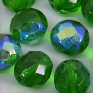 Cristal 10 mm Transparente Irizado Verde Bandeira 711724