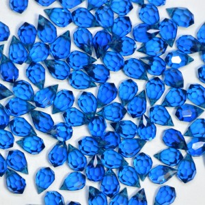 Cristal Gota Pendant MC Machine Cut  Drop Transparente Azul 10 x 6 mm 711774