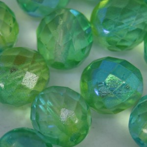 Cristal 10 mm Transparente Irizado Verde 711818