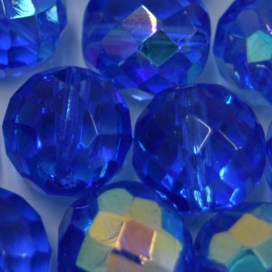 Cristal 16 mm Transparente Irizado Azul Anil 712139