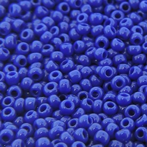Miçanga 6/0 = 4,1 mm Opaca Azul Escuro Azulão Chinesa 500 gramas