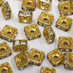 Rondela Strass 4 x 4 mm Ouro  711960